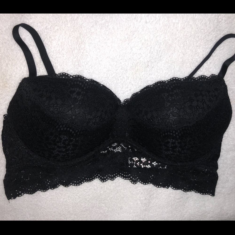 Xhilaration black lace bra